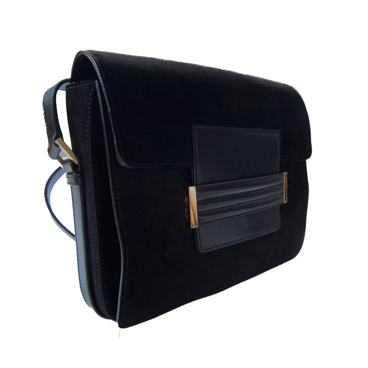 Yves Saint Laurent Tom Ford Black Suede Bag at 1stdibs  