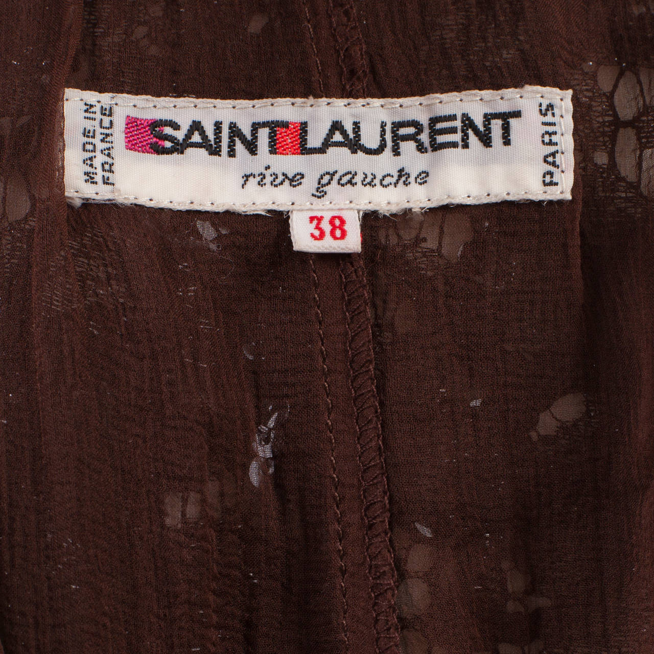 Yves Saint Laurent Black Lace Paillette Ensemble 70's 6