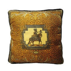 Atelier Versace Silk Pillow Leopard