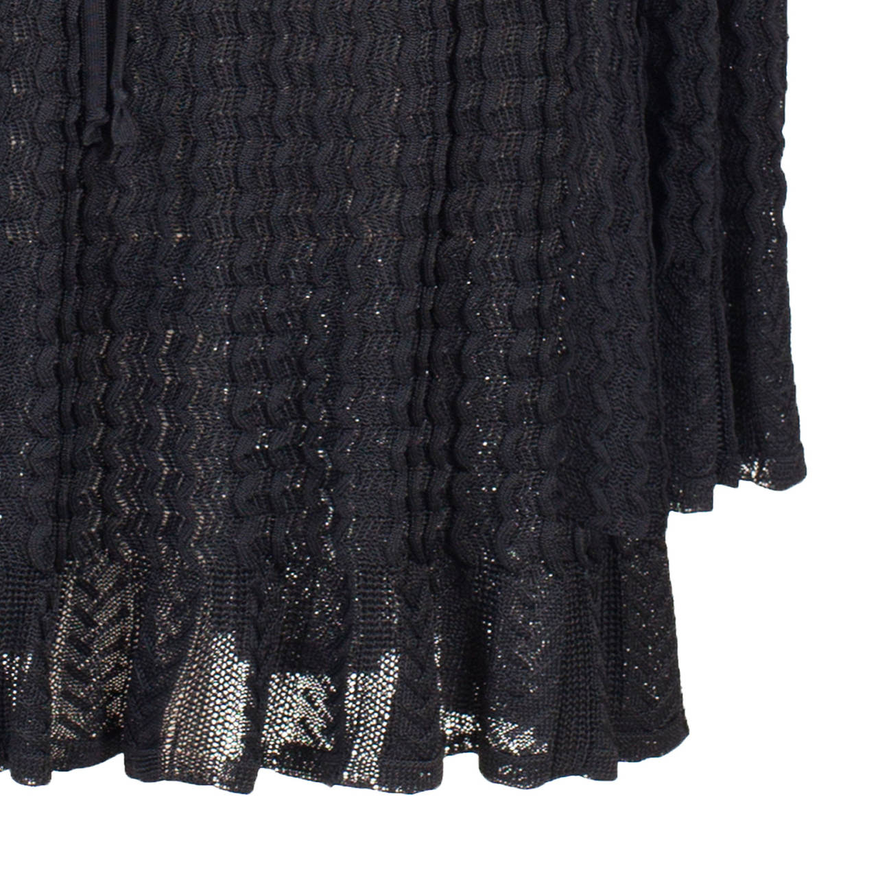 Alaia Black Knit Top Dress 1992 For Sale 1