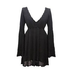 Alaia Black Knit Top Dress 1992