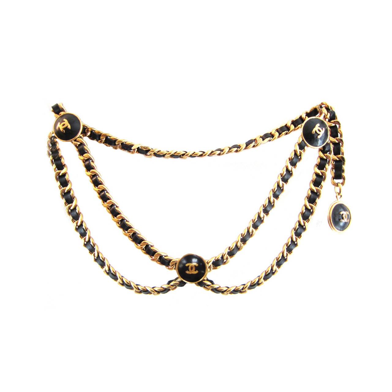 Chanel Chain Belt Necklace Biker Collection A/W 1989