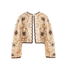 Golden Beaded Bolero Jacket 1960's