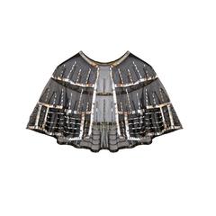 Art Deco Silver Sequins Cape circa 1920s