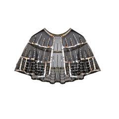 Art Deco Silver Sequins Cape circa 1920s 