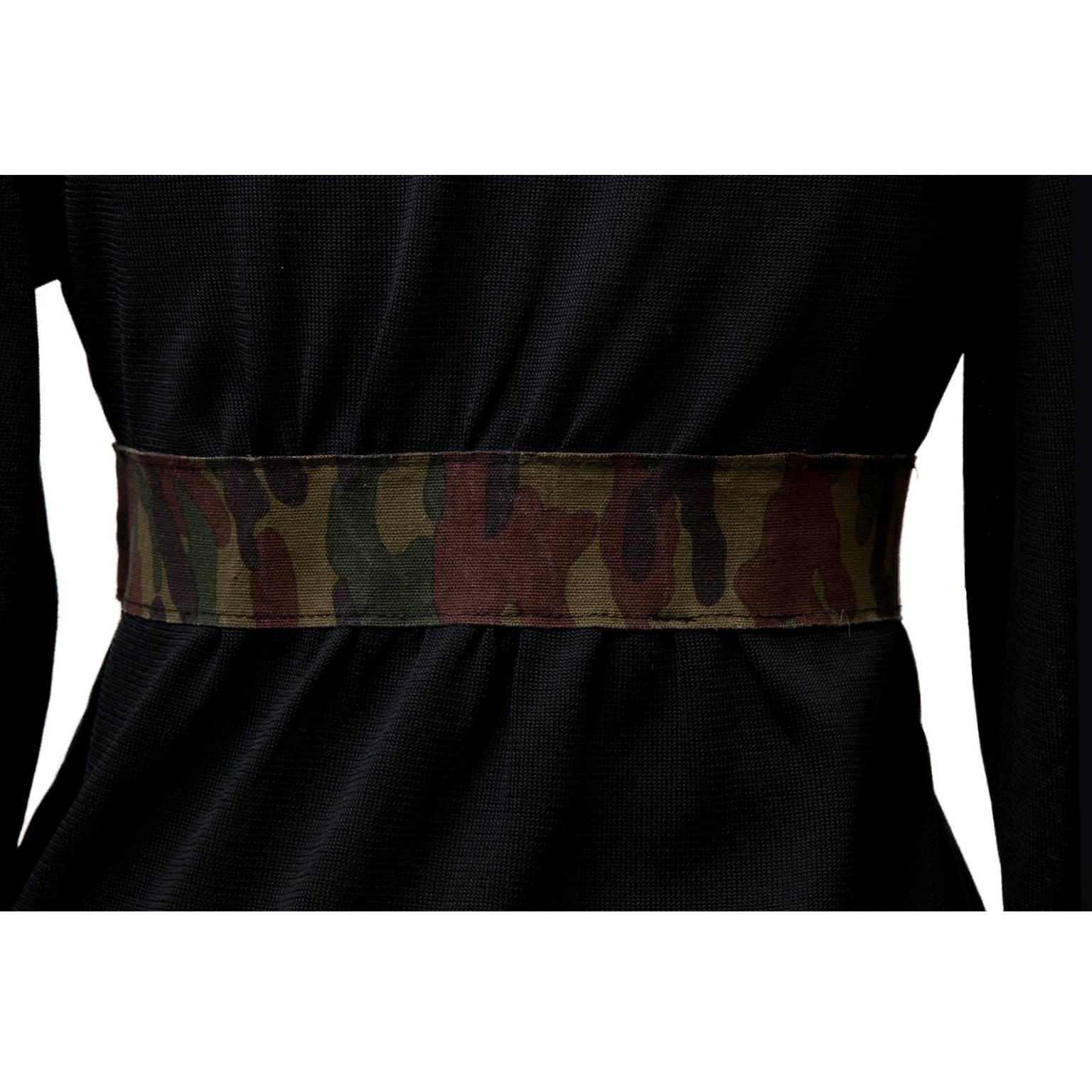Comme des Garcons Camouflage Tape Black Top AD 2001 In Good Condition For Sale In Berlin, DE