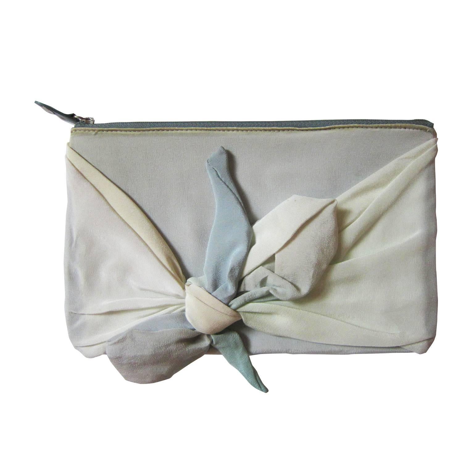 Martin Margiela Leather Pastel Silk Purse Pouch 