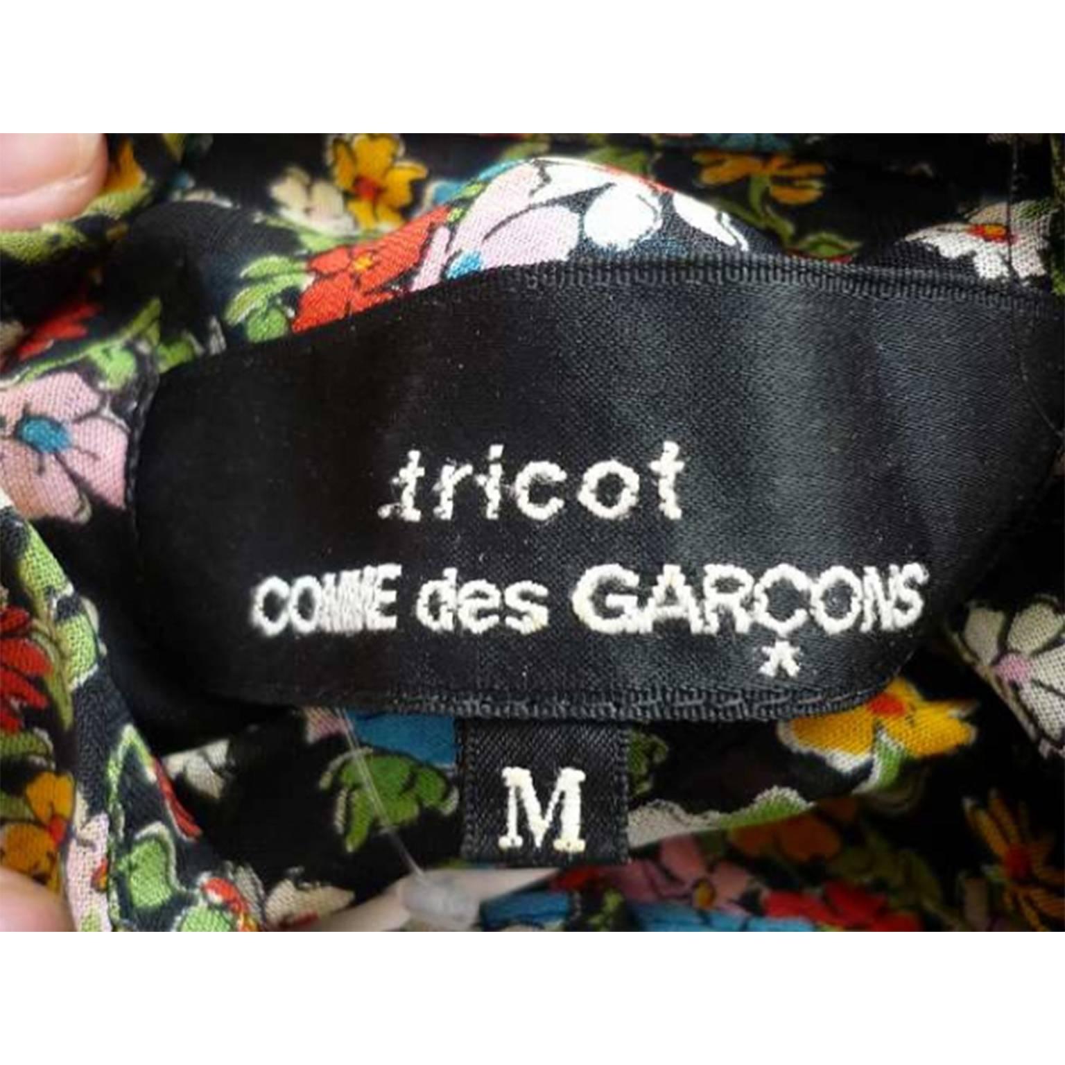 Women's Comme des Garcons Tricot Flower Blouse AD 2005