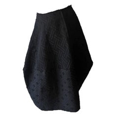 Comme des Garcons Mixed Fabric Black Skirt AD2006