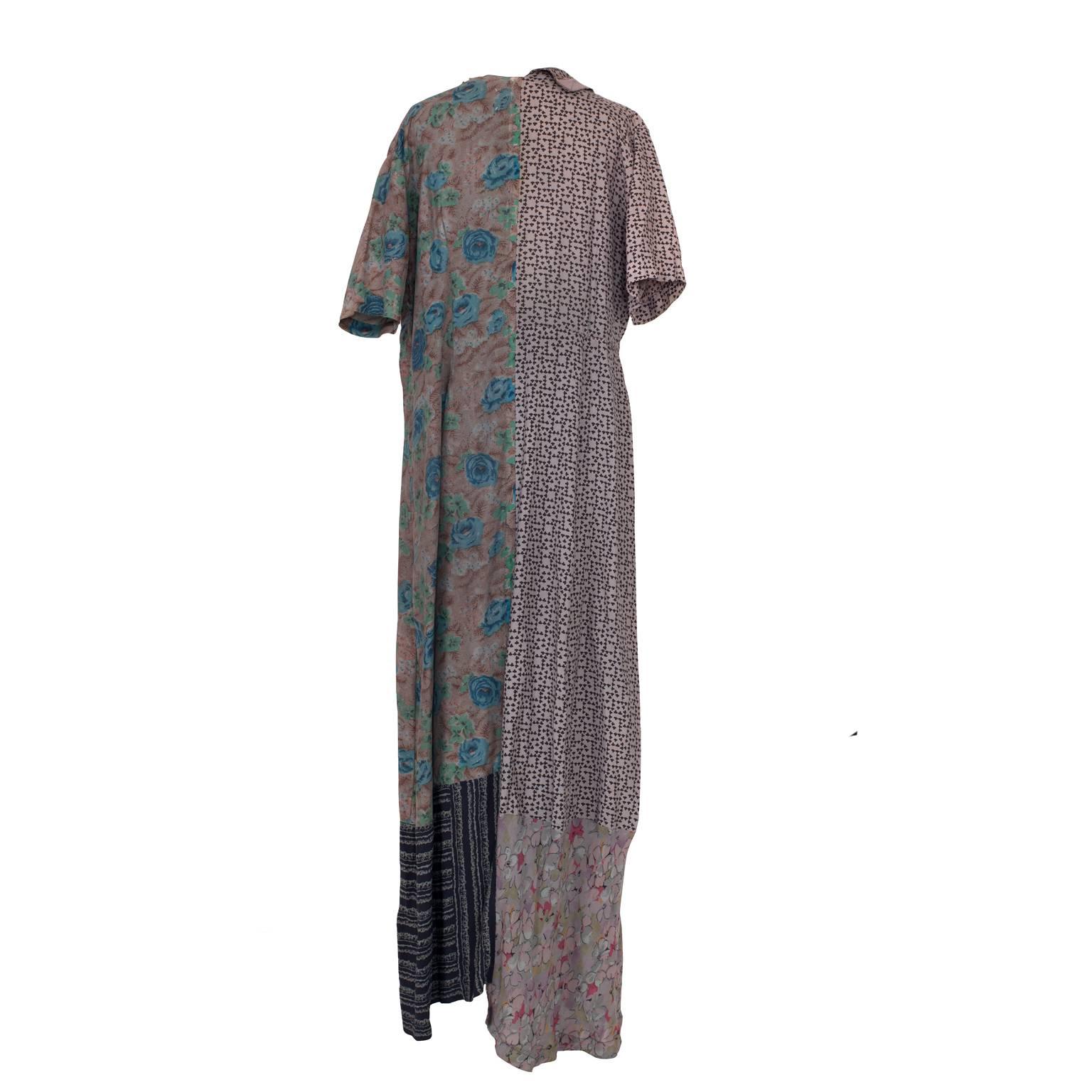  Robe à patchs fleuris Martin Margiela Artisanal:: 1993 / 1994 Pour femmes 
