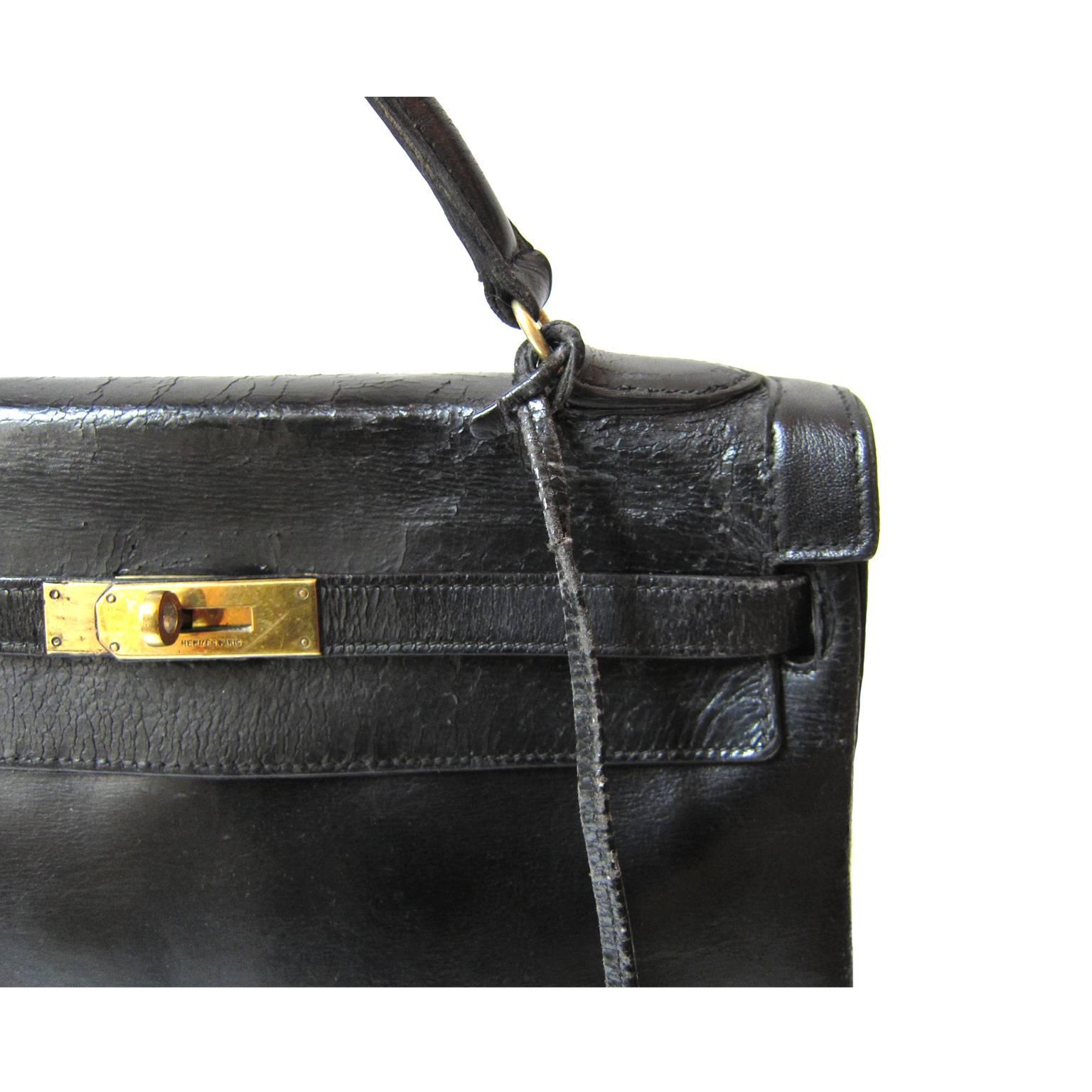 Hermes Kelly Black 32cm  5