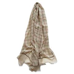 Chanel Beige Wrap Scarf 1990's 9