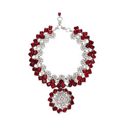 Vintage Christian Dior Ruby Necklace