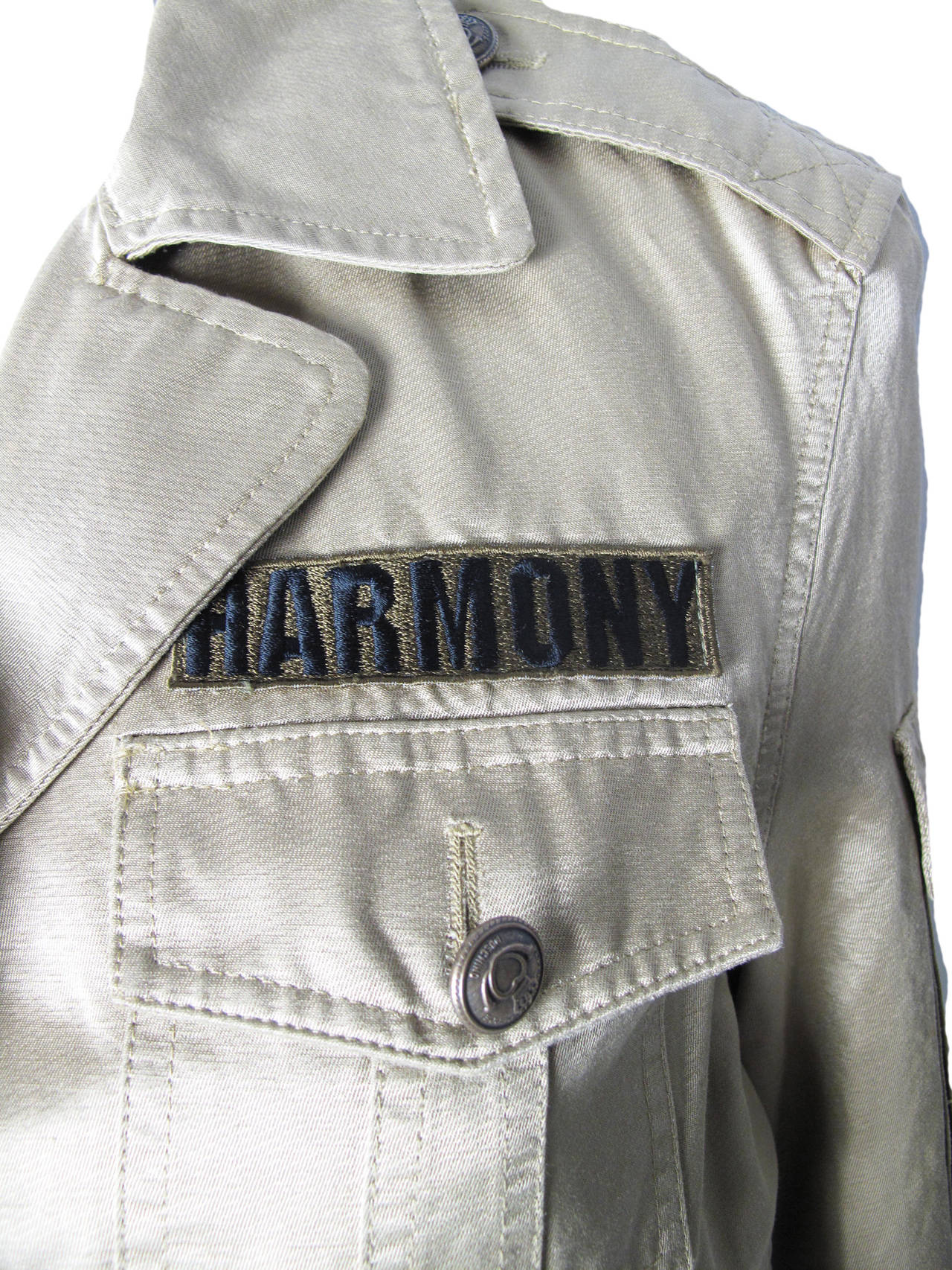 Women's Moschino Satin Alternative Army Jacket : Harmony & Meditation