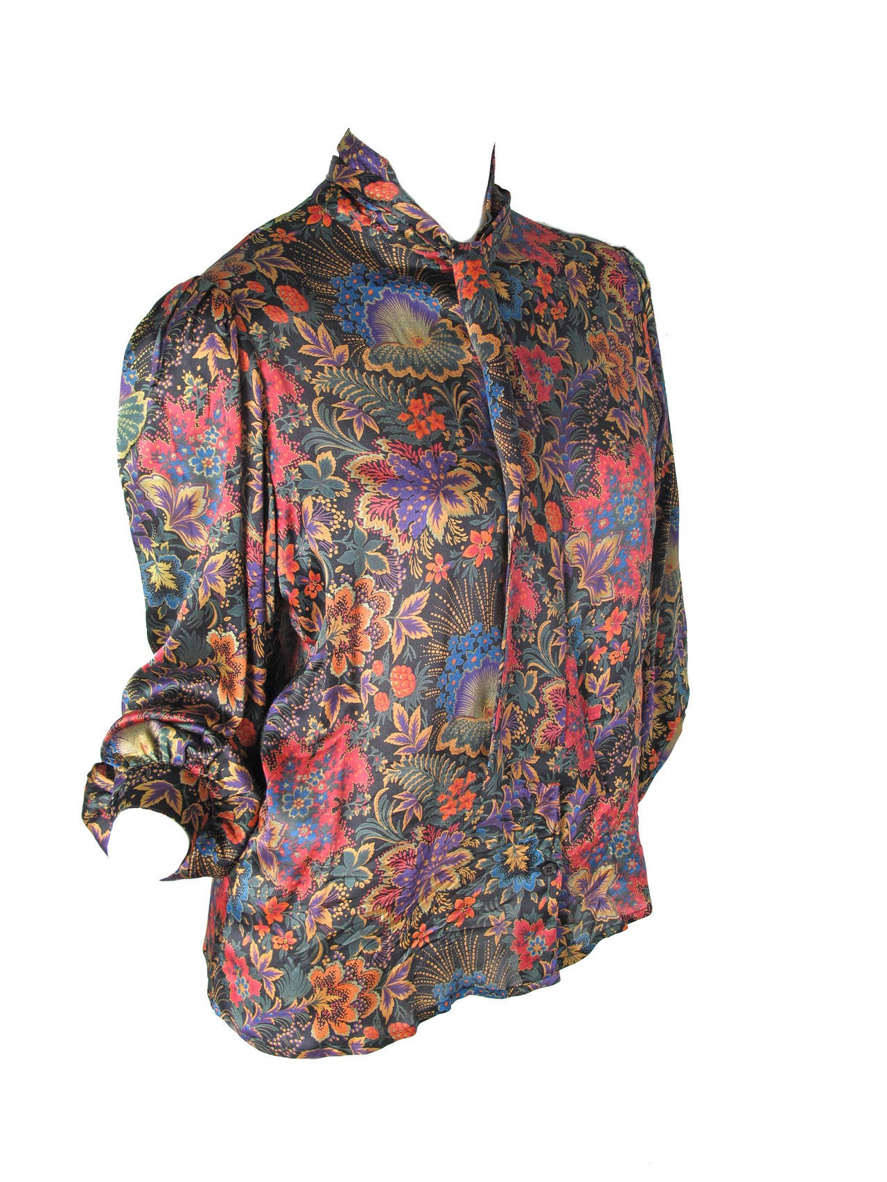 Women's Ungaro Silk Floral Blouse
