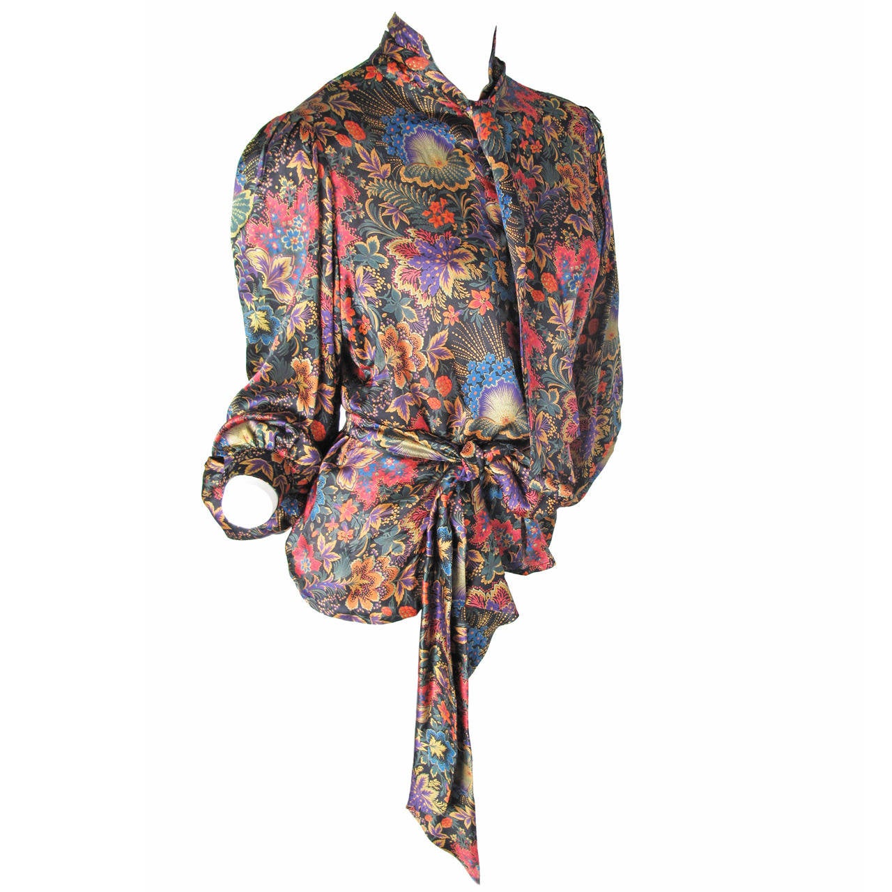 Ungaro Silk Floral Blouse