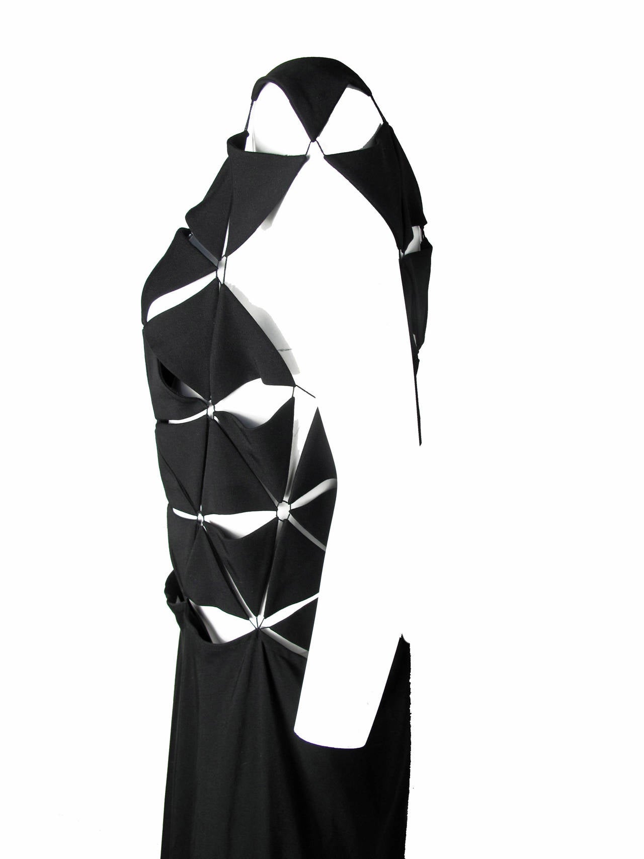 Rare Yohji Yamamoto Square cut out design dress with original tags 1