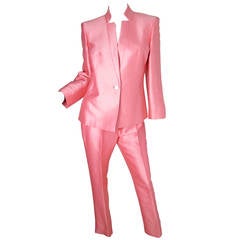 Versus Pink Pastel Silk Suit
