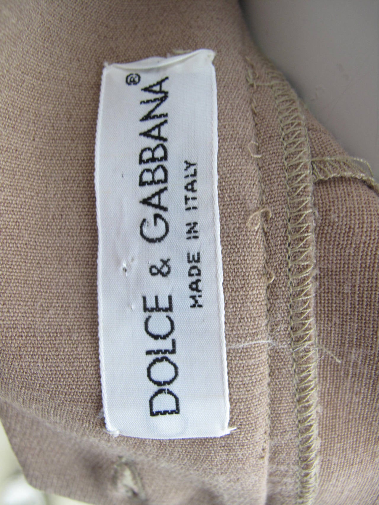 Women's Dolce and Gabbana pale taupe pencil skirt