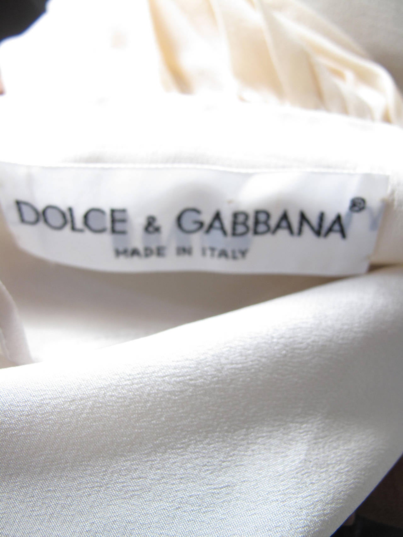 Women's Dolce & Gabbana Silk Blouse with Chiffon Panels