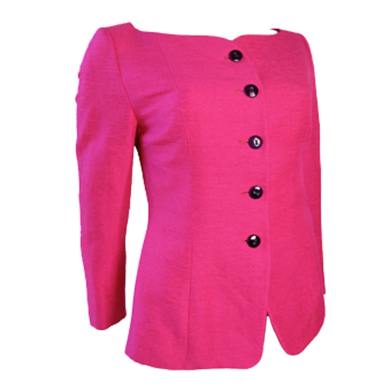 Yves Saint Laurent Rive Gauche Hot Pink Suit - sale