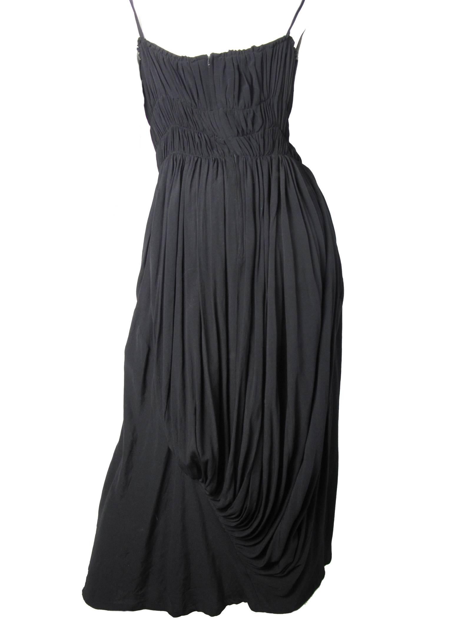 Yohji Yamamoto Ruched Gown - sale In Excellent Condition In Austin, TX