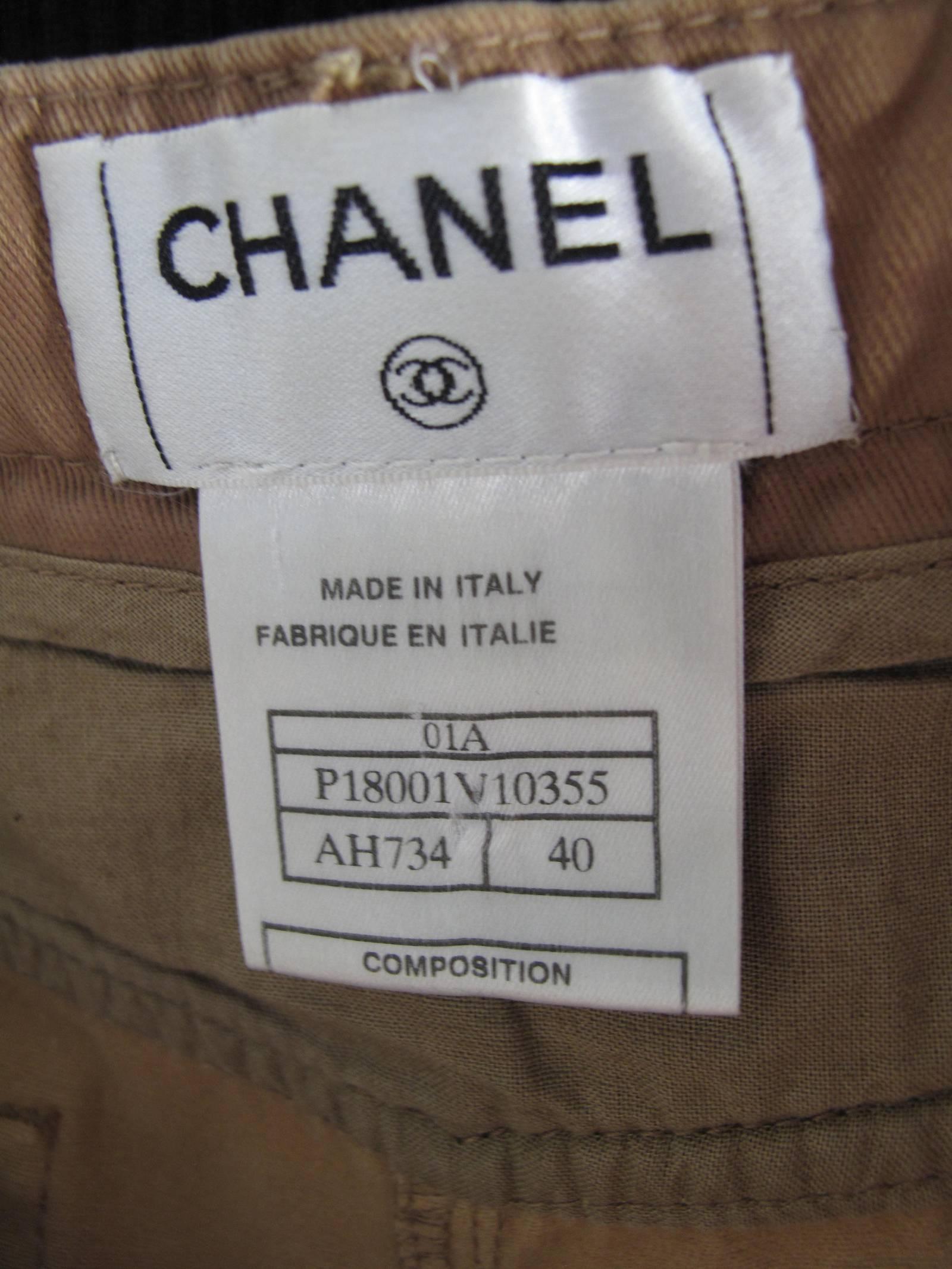Women's or Men's Chanel Denim and Leather Jeans - sale