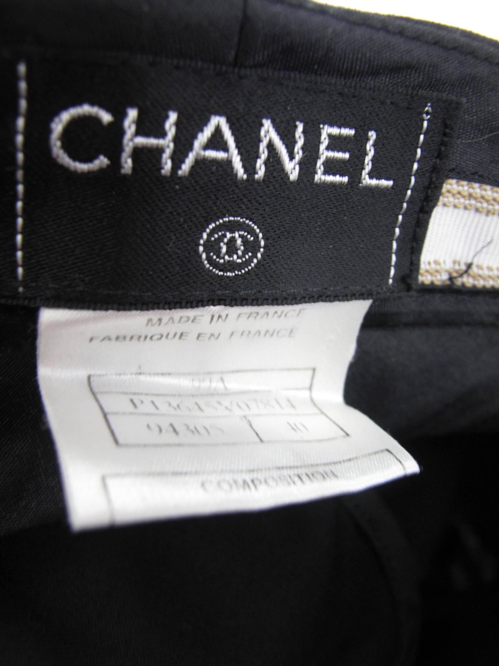 Women's Chanel Black Trousers