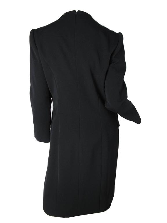 long sleeve tuxedo gown