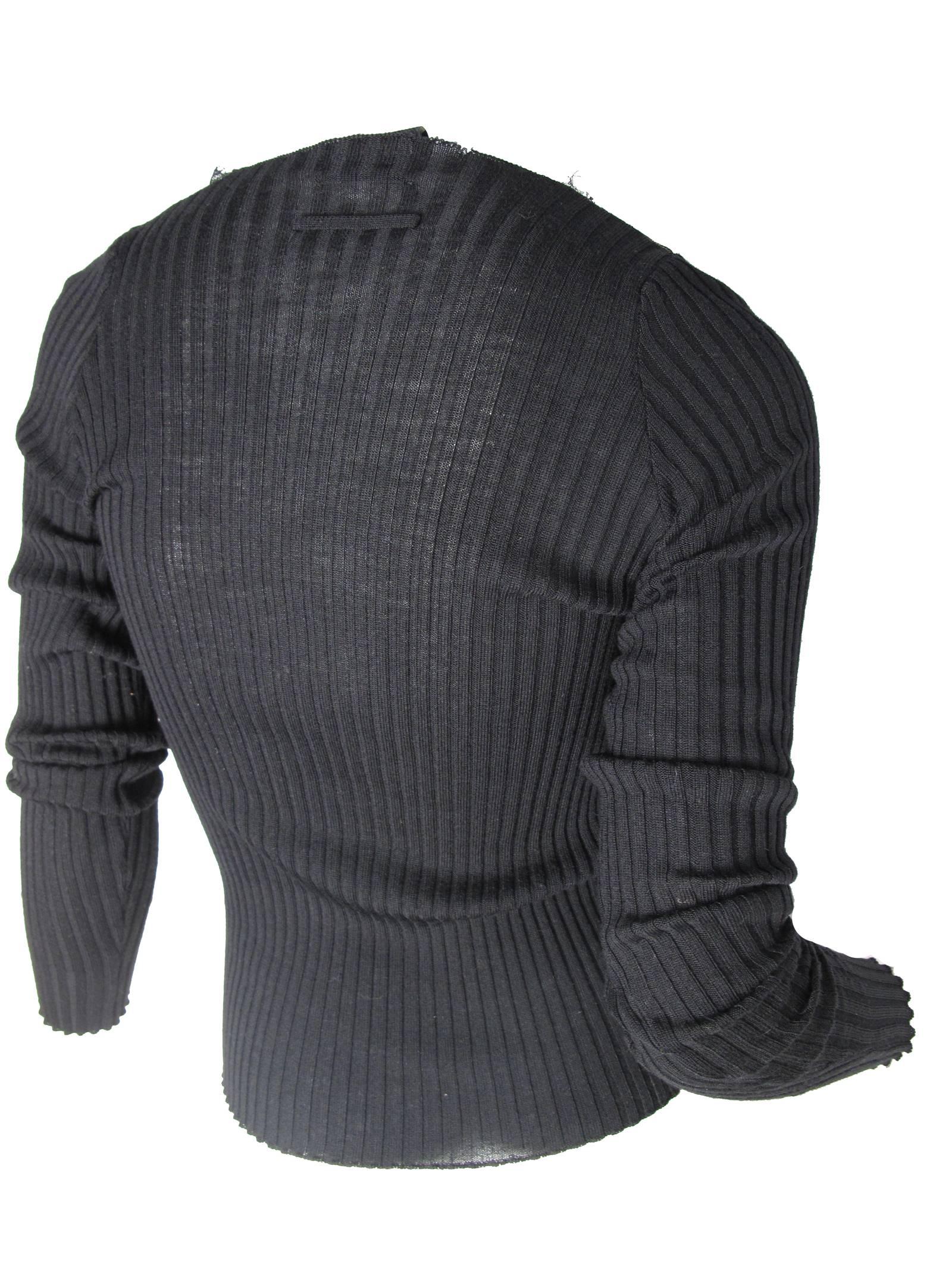 Women's Jean Paul Gaultier Sweater Crystals and Mesh
