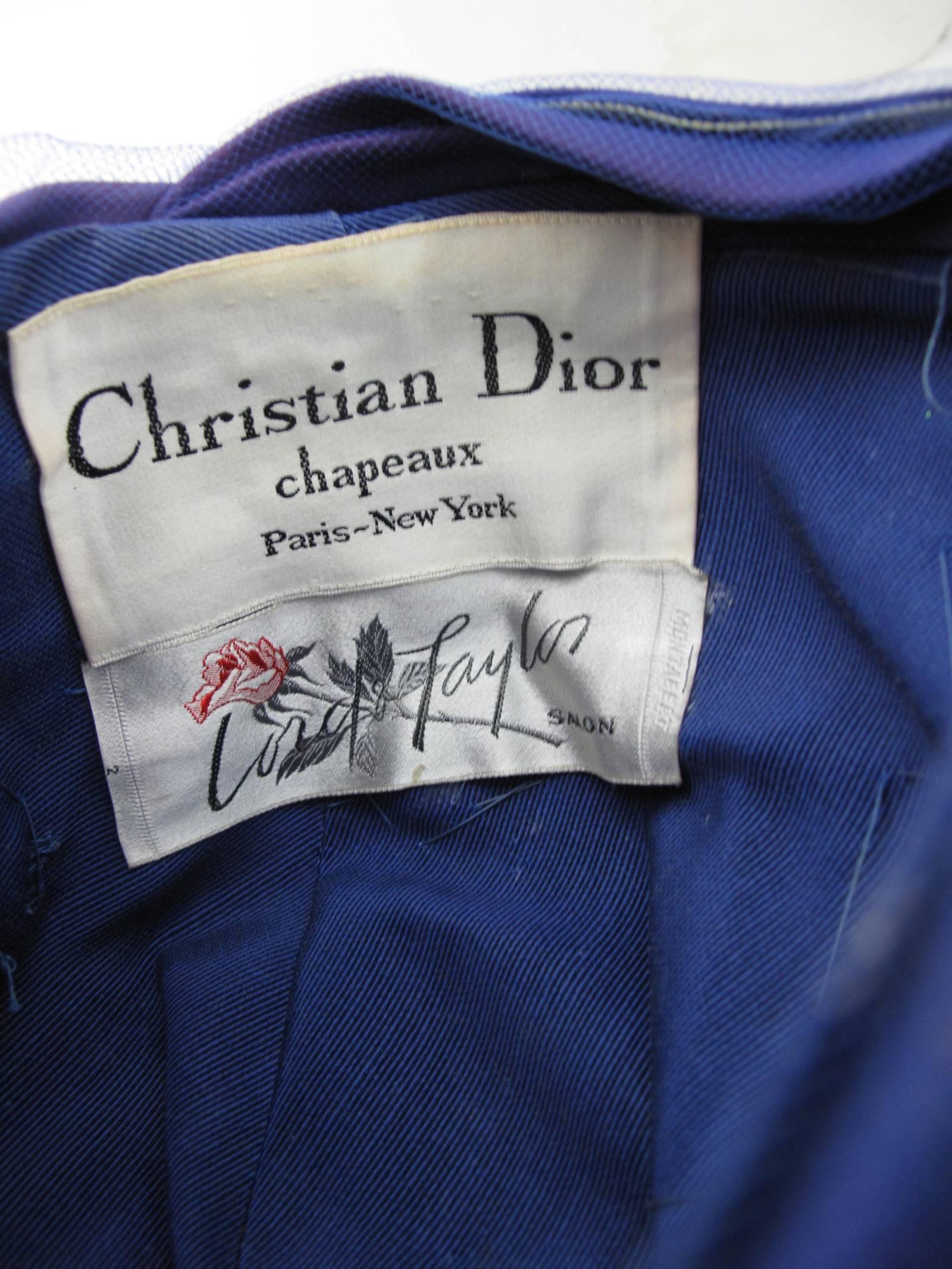 Black Christian Dior Hat