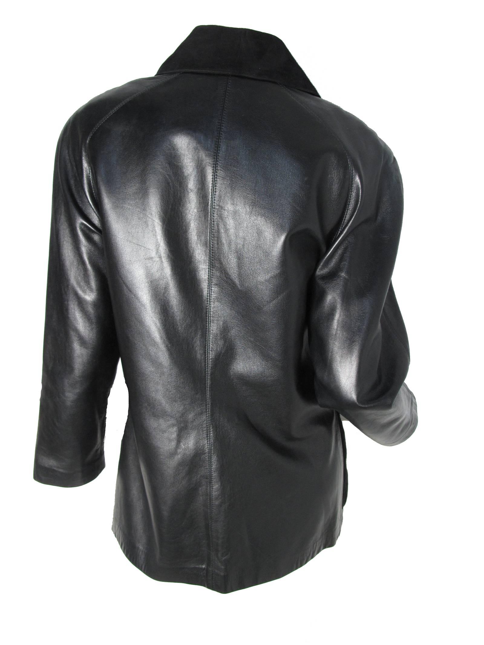 ysl burgundy leather jacket