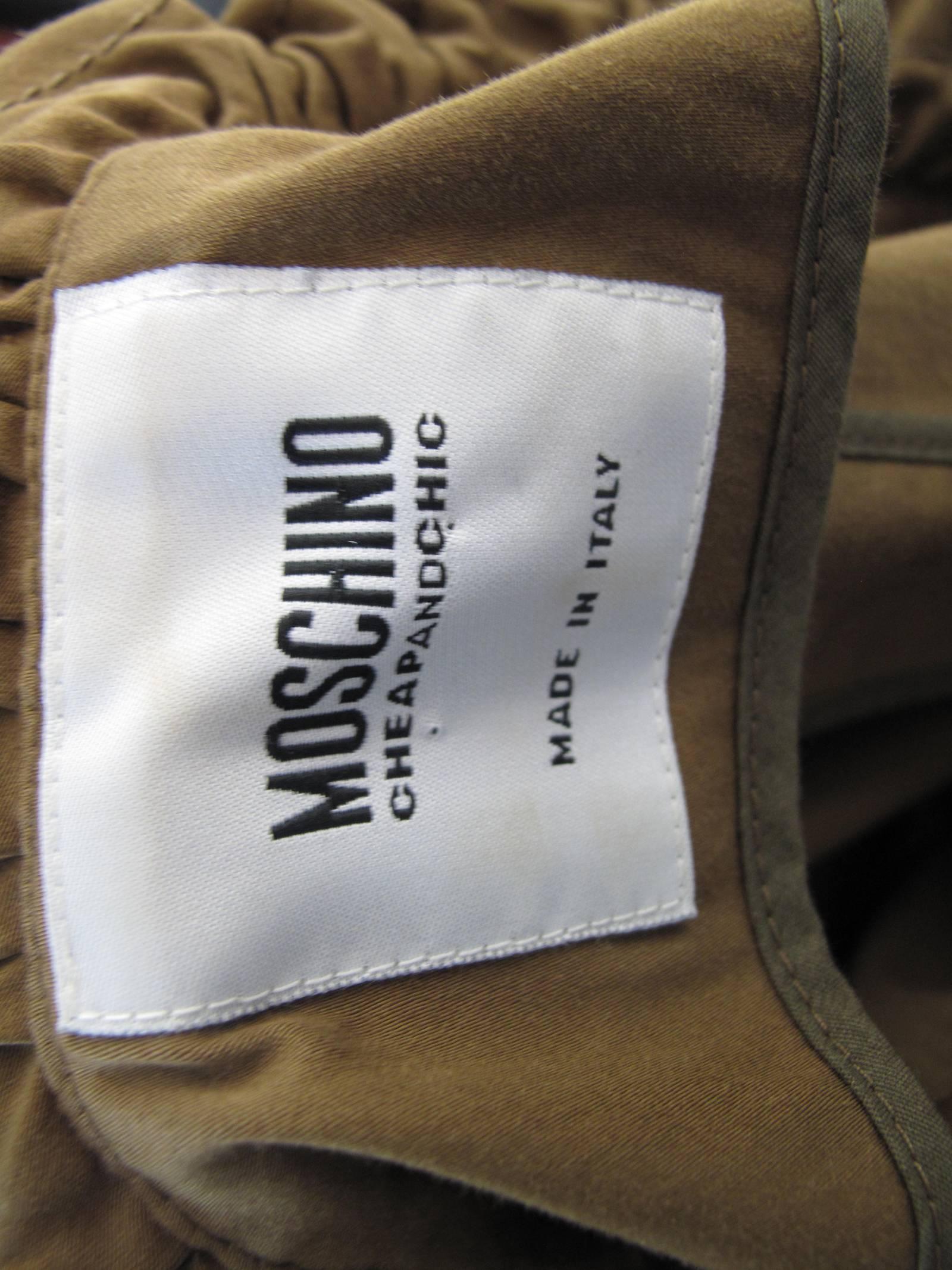 Moschino Cotton Drawstring Suit In Excellent Condition In Austin, TX