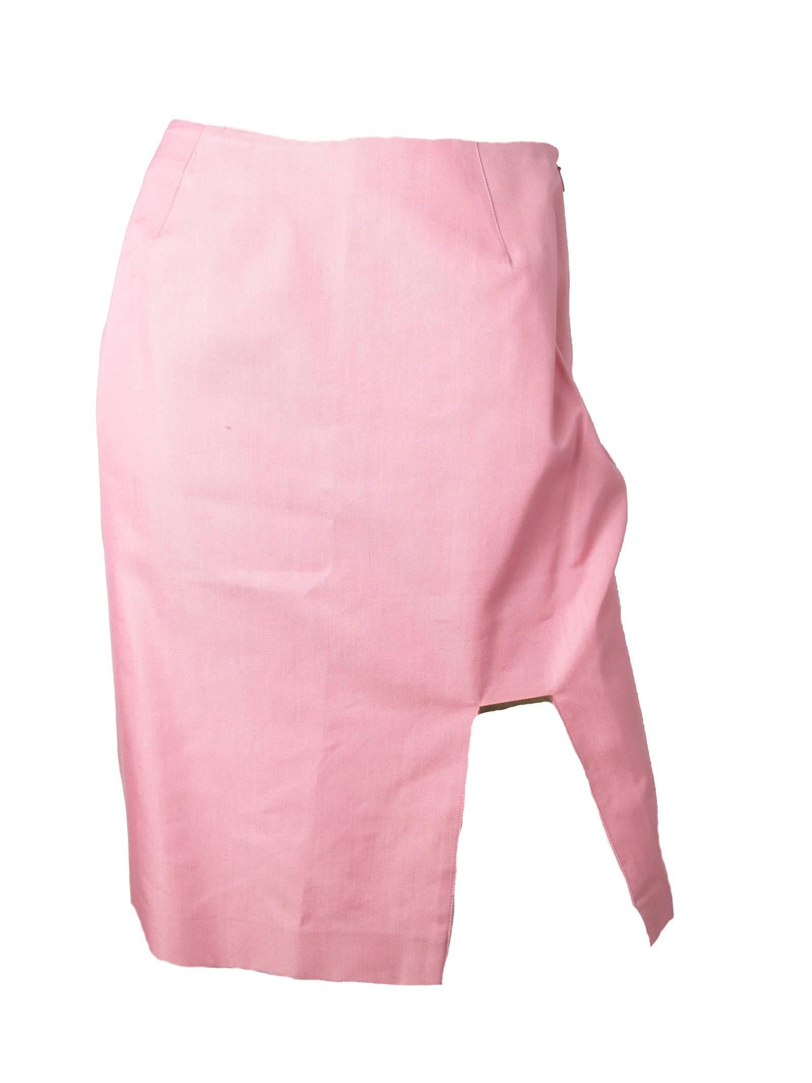 mugler pink dress