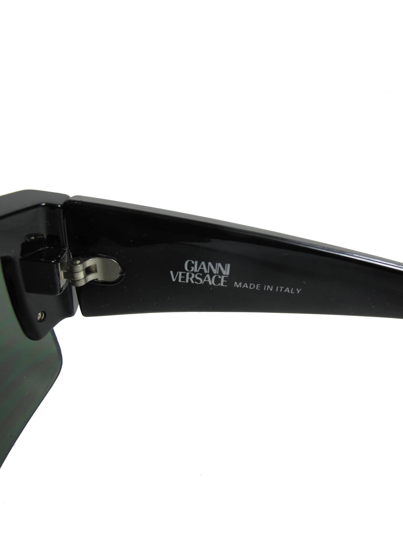 Gray Gianni Versace Vintage Sunglasses