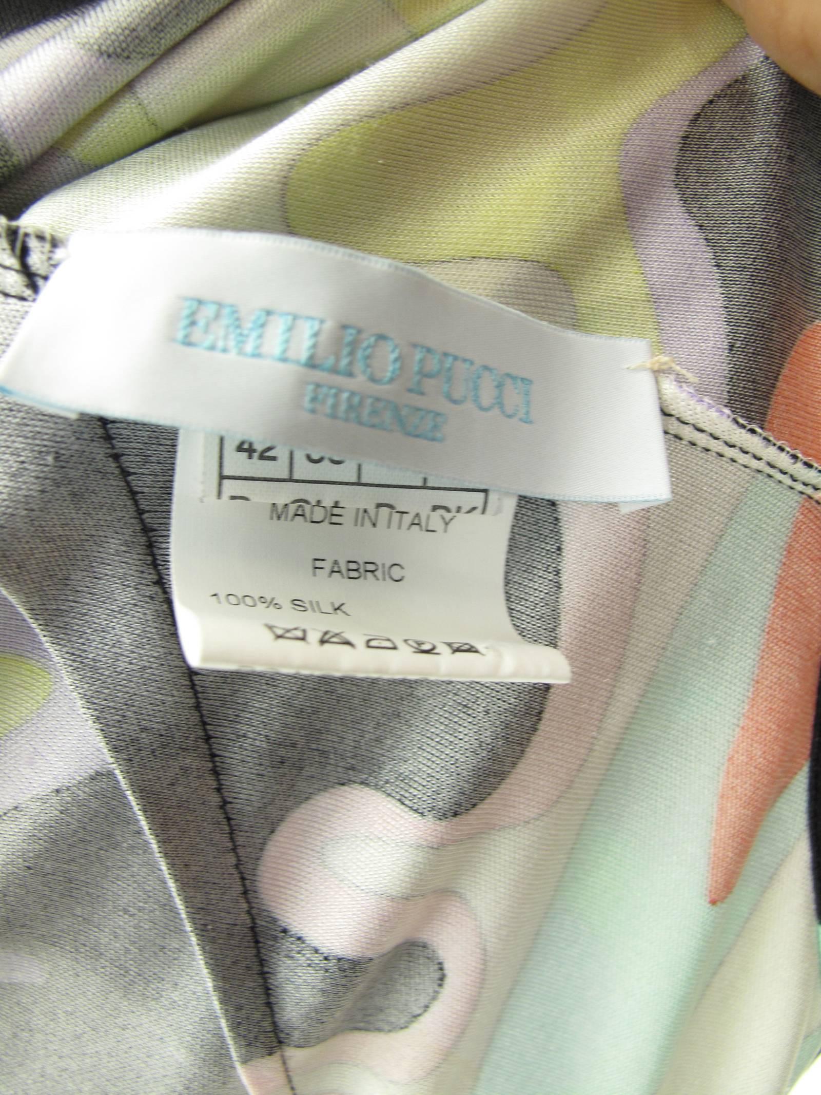 Beige Pucci Silk Printed Tank Dress - sale