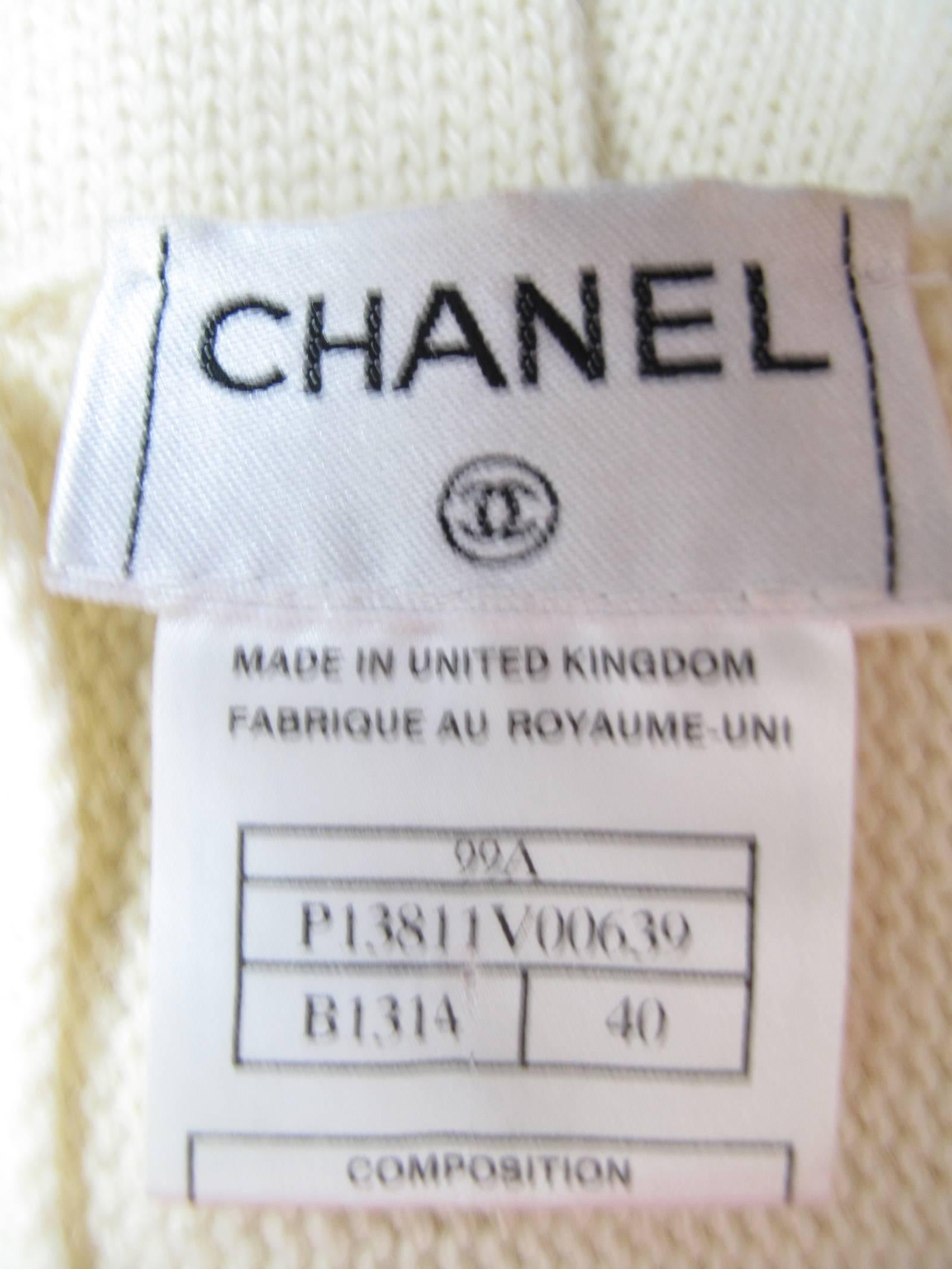 Beige Chanel Cashmere Sweater 