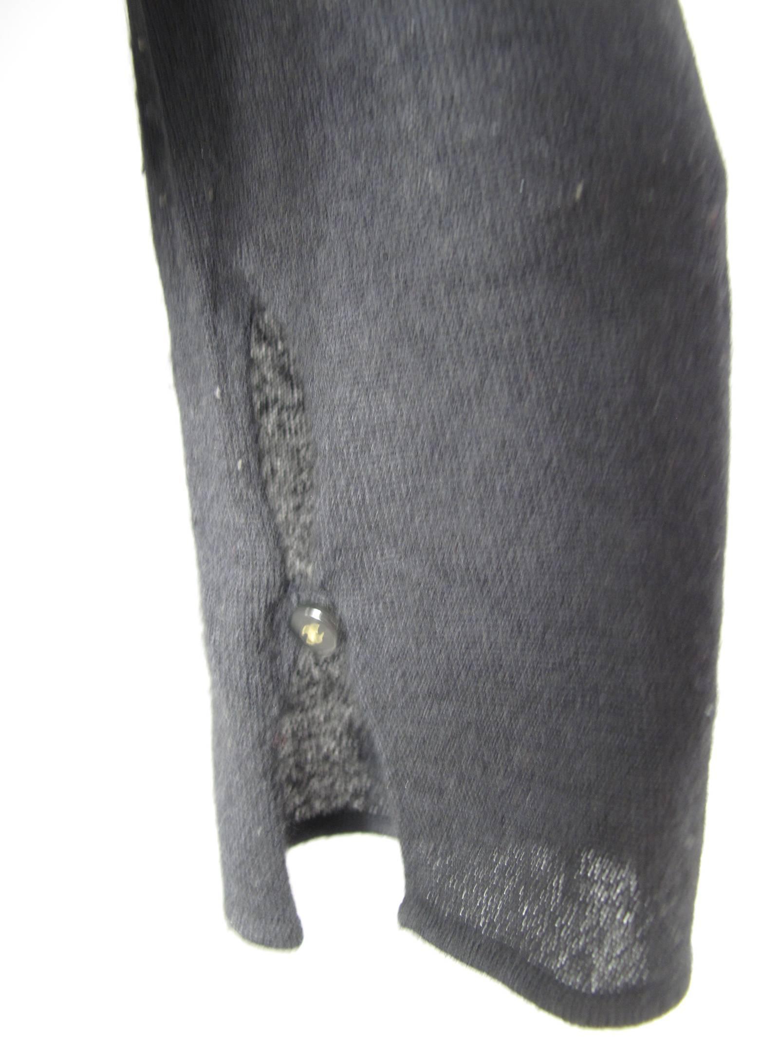 Women's Chanel Black Cashmere Tear Drop Sweater -sale