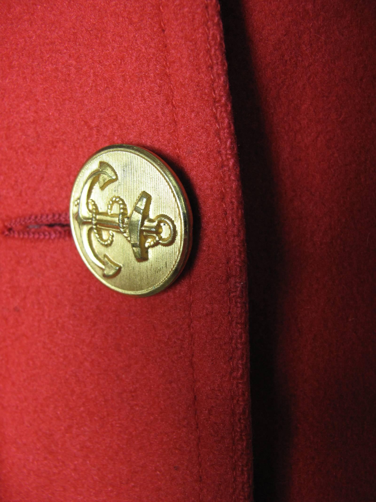 peacoat gold buttons
