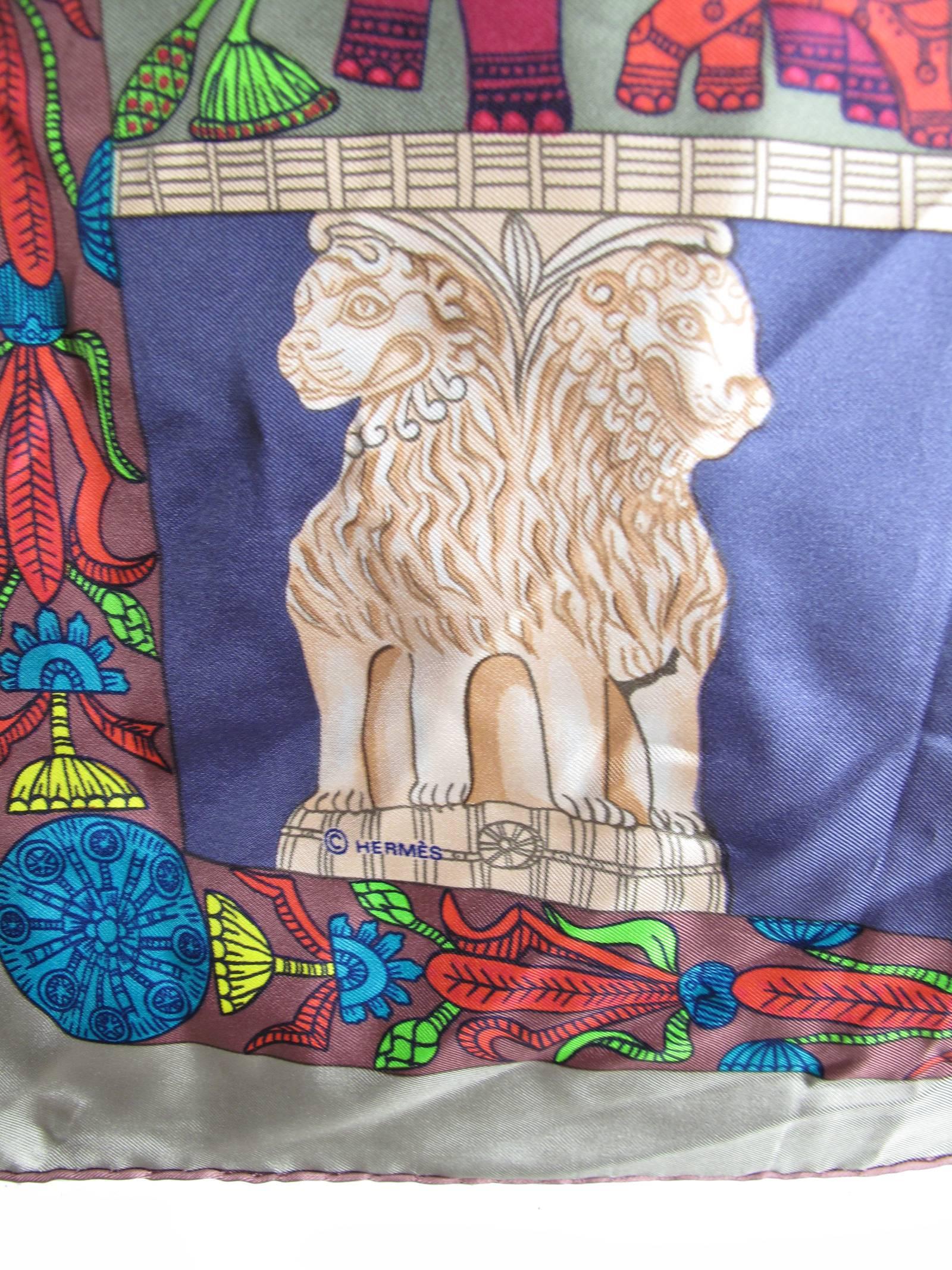 Hermes Torana Silk Scarf In Excellent Condition In Austin, TX