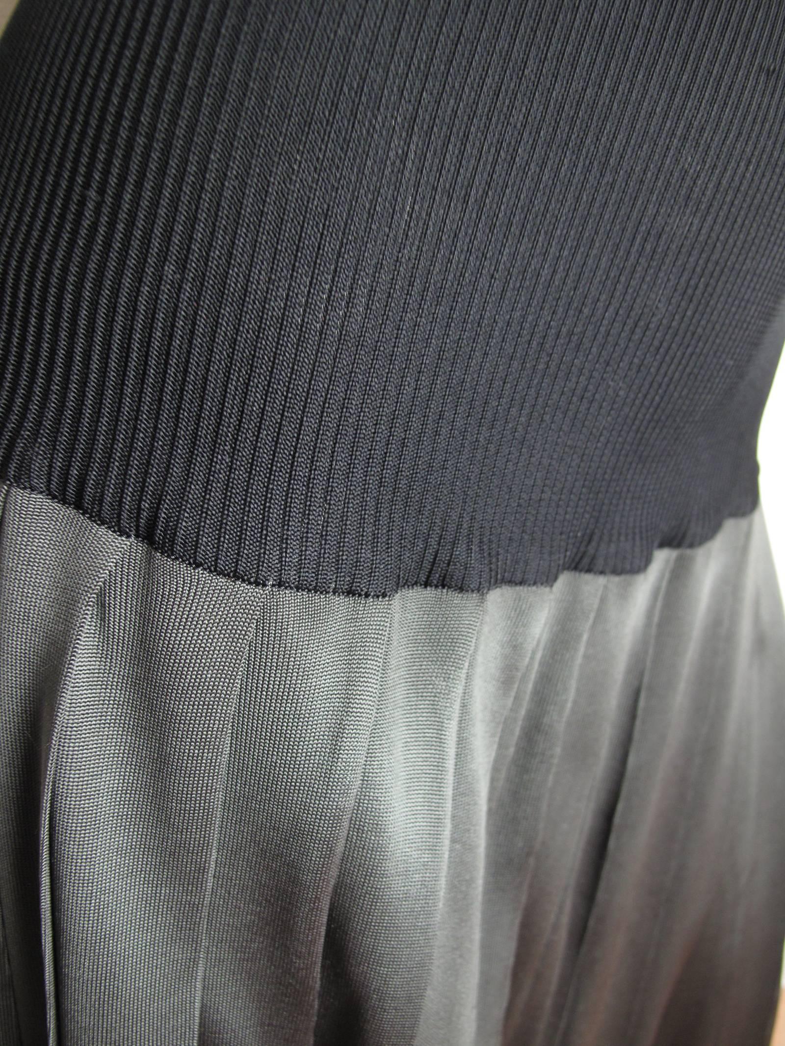 Black 1975 Issey Miyake Pleated Skirt