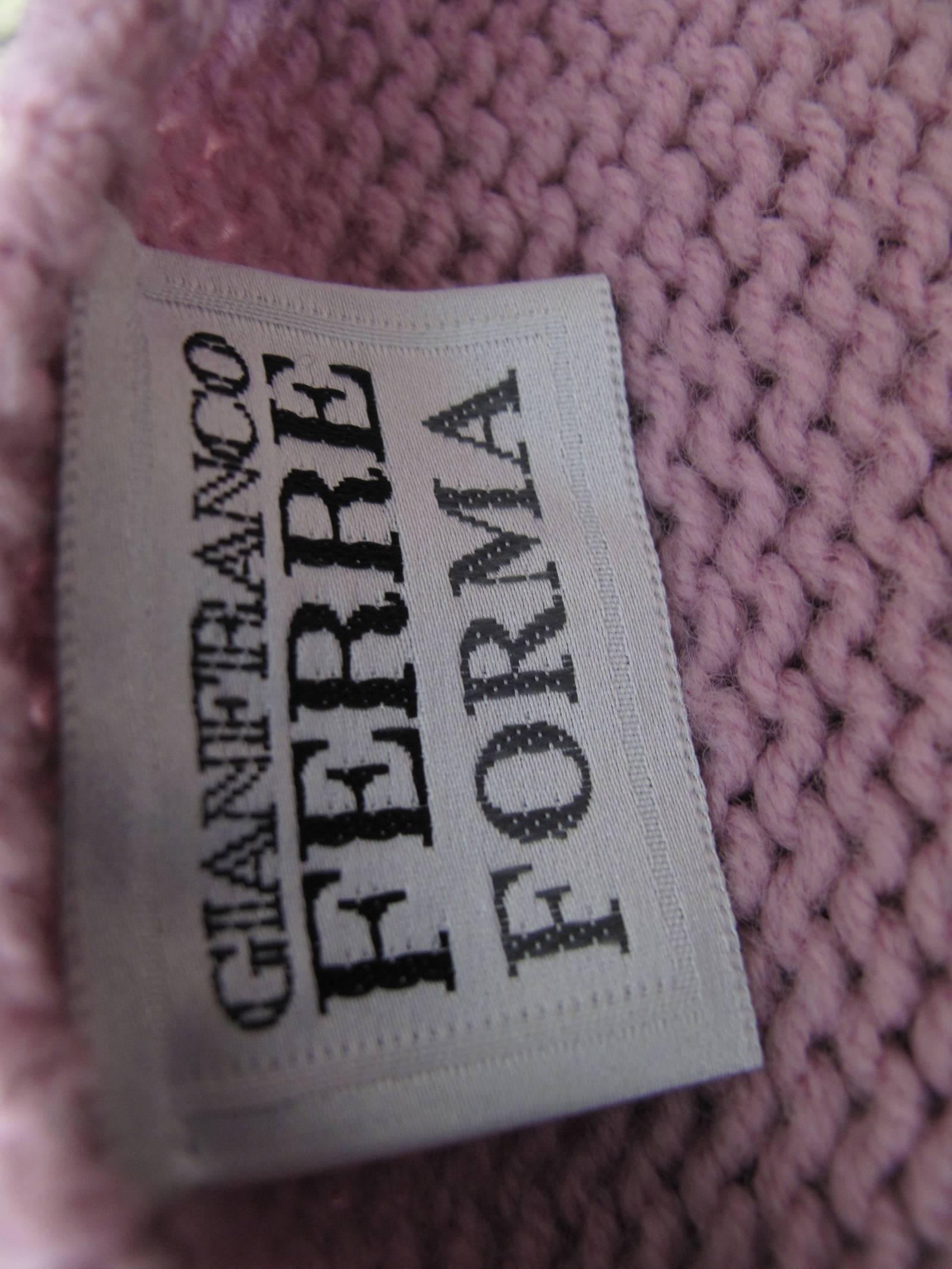 Purple Gianfranco Ferre Knit Sweater
