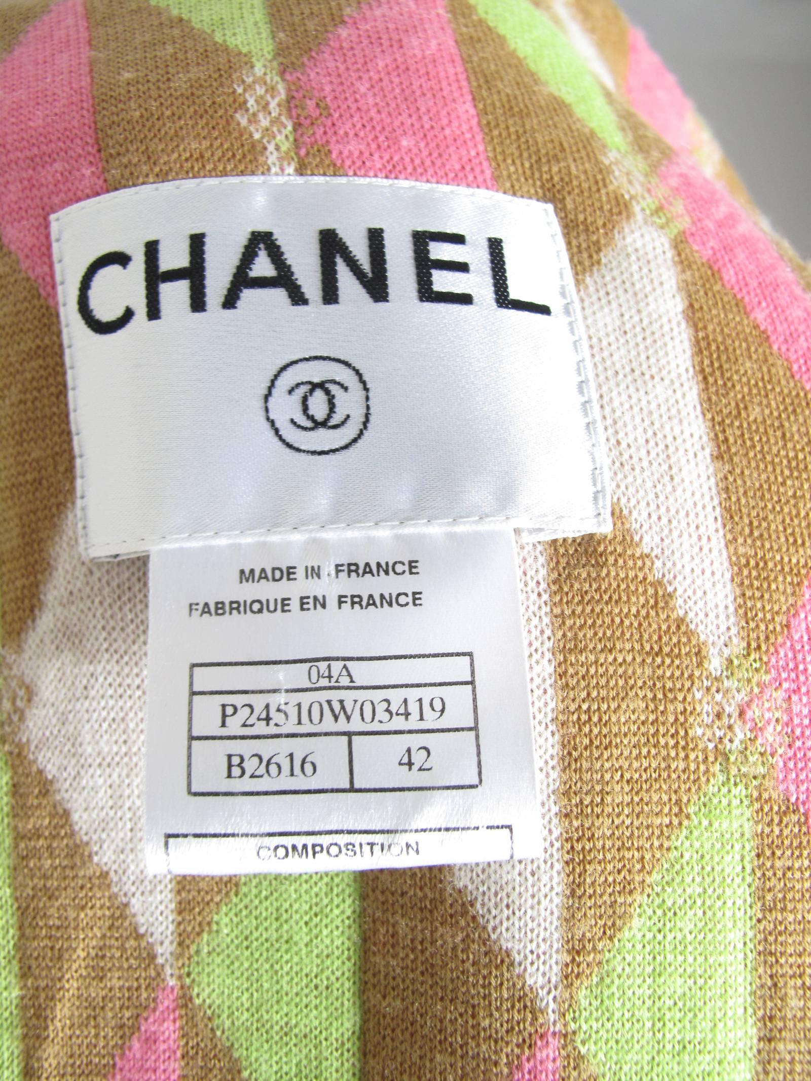Brown Chanel 2004 Pastel Ribbon Jacket - sale
