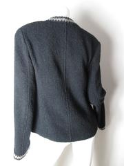 Chanel 1998 Boucle Jacket Zig Zag Trim