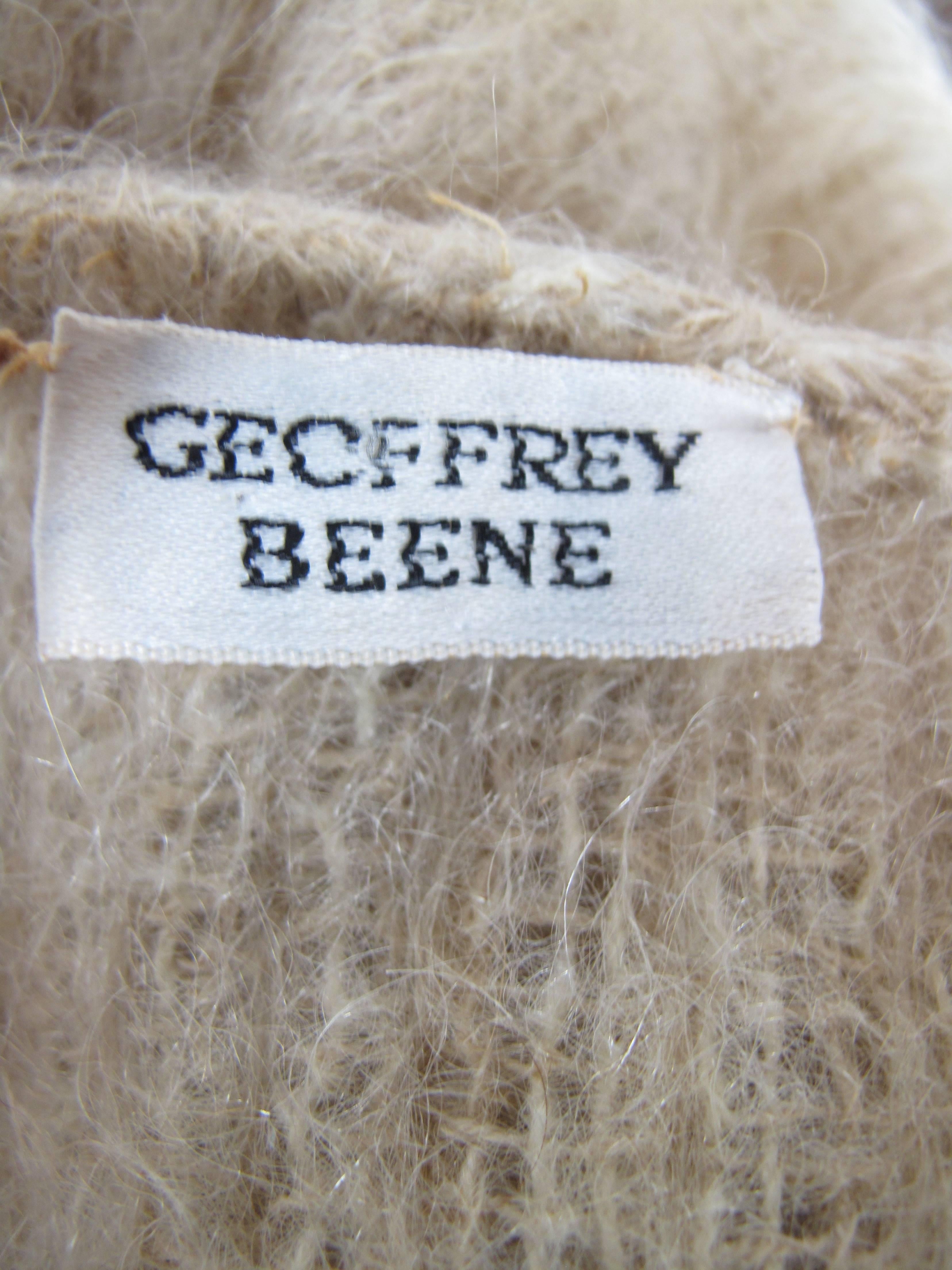 Women's 1970s Geoffrey Beene Sweater Coat with Pleating