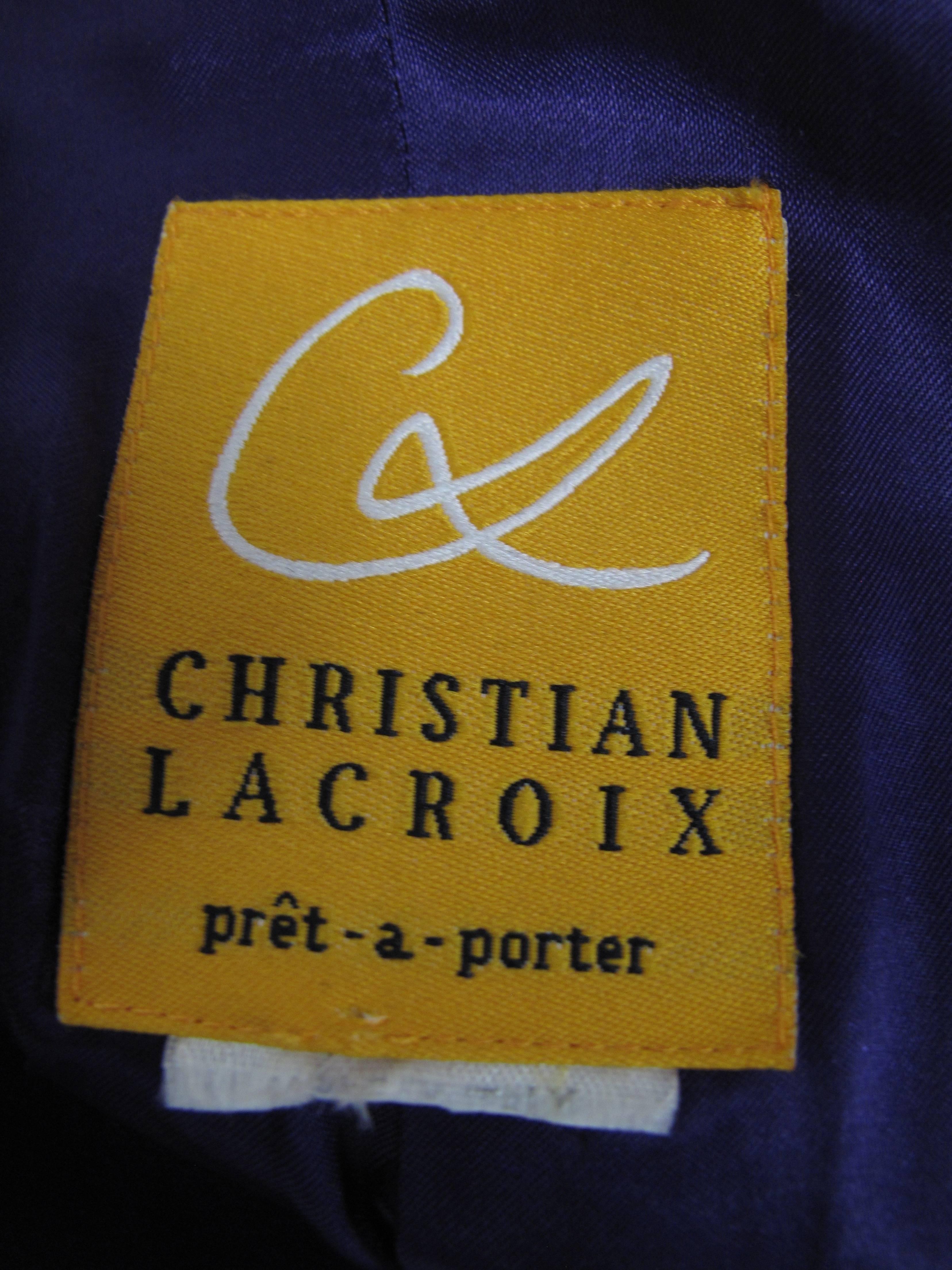 1990s Christian Lacroix Suit  In Good Condition In Austin, TX