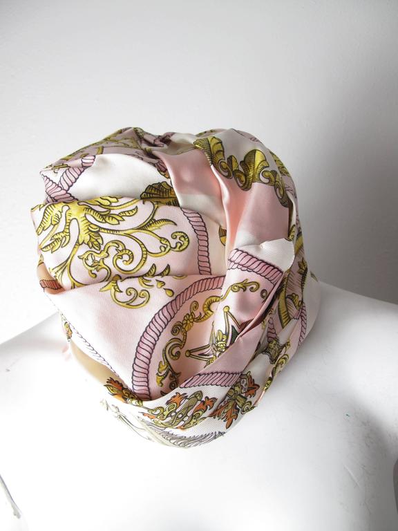 Hermes Silk Pleated Beehive Hat For Sale at 1stdibs