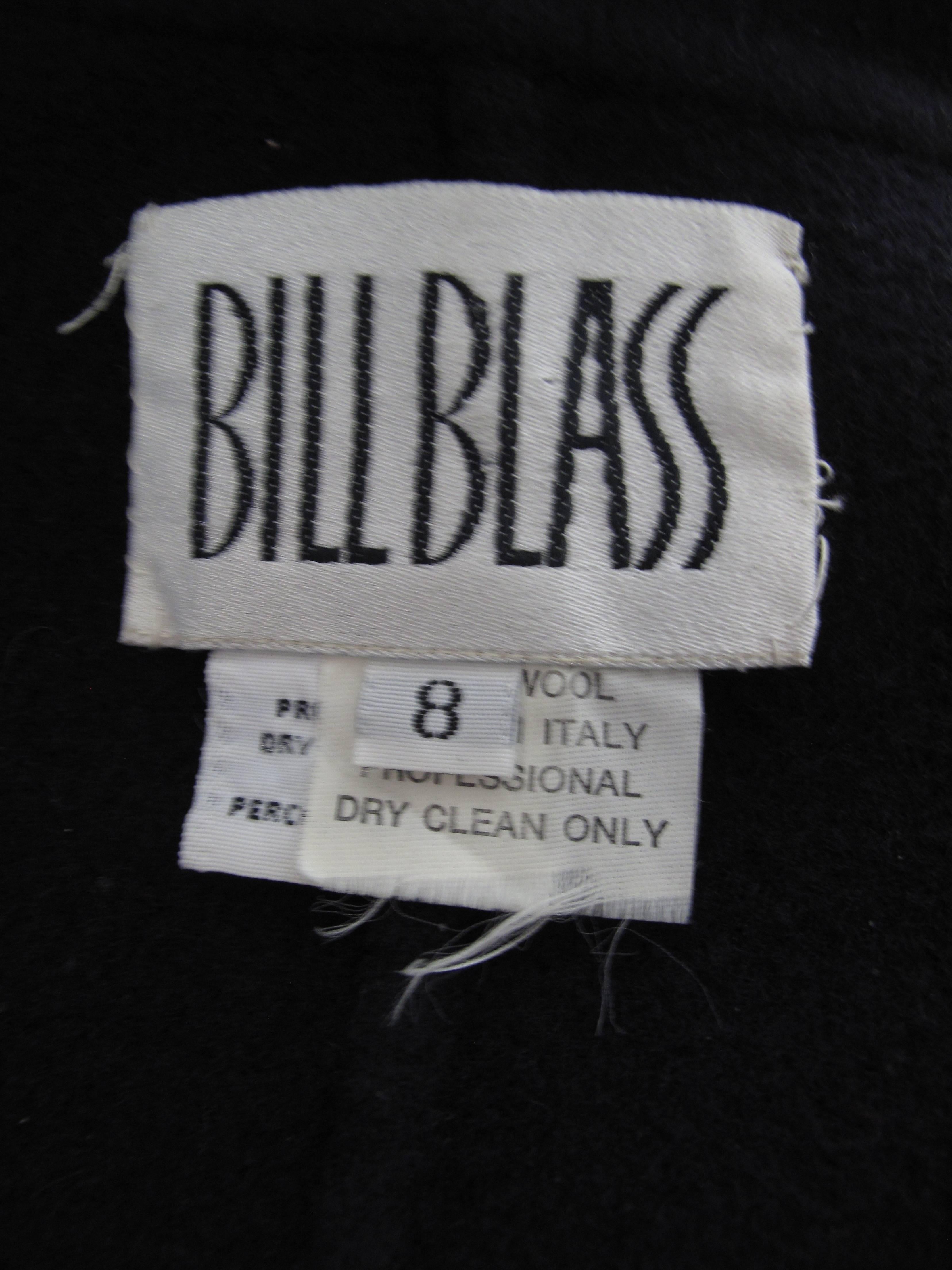 Bill Blass Navy Blazer with Faux 