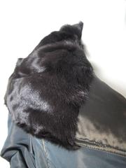 Guy Laroche Reversible Coat with Fur Trim