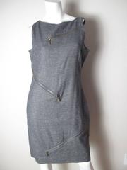 McQueen Grey Zipper Dress